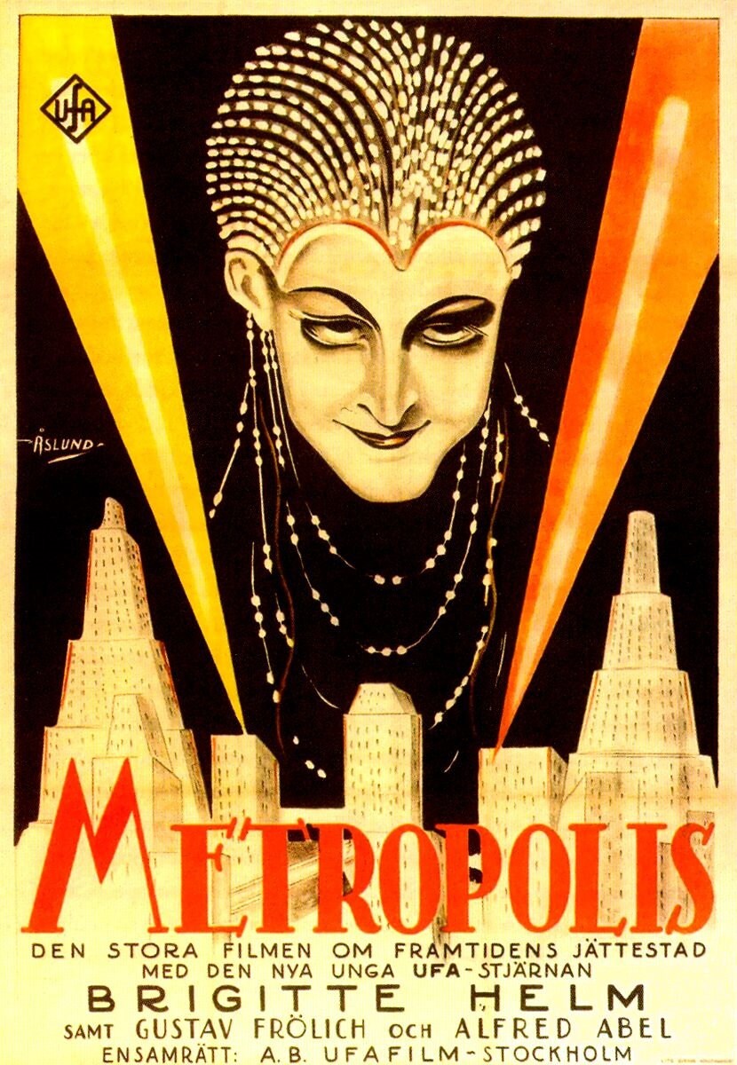 Metropolis Vintage Movie Poster 17X36 Futuristic Eerie Film Gem