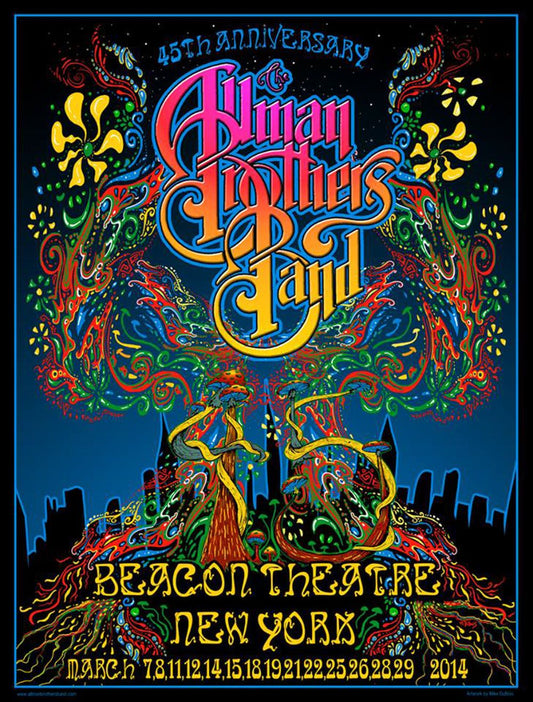 Allman Brothers Band Concert Poster Re print  (461)