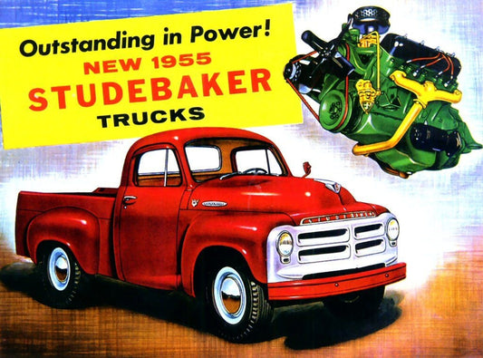 1955 Studebaker Truck Vintage car poster  (520)