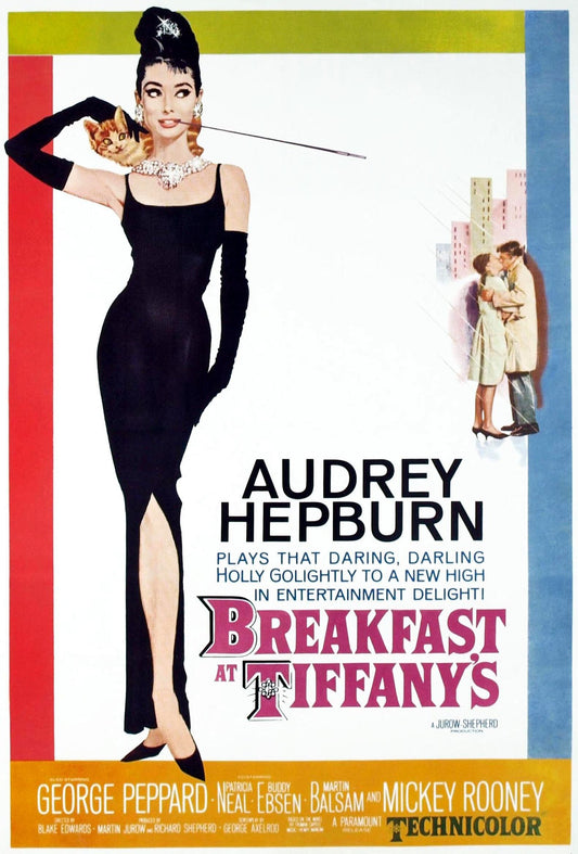 Breakfast at Tiffanys  --Vintage movie poster print  (723)