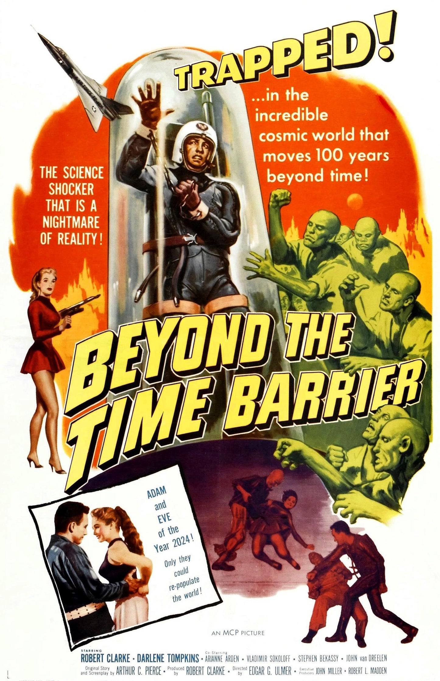 Beyond the time barrier 1960 --Vintage Science Fiction movie poster  (916)