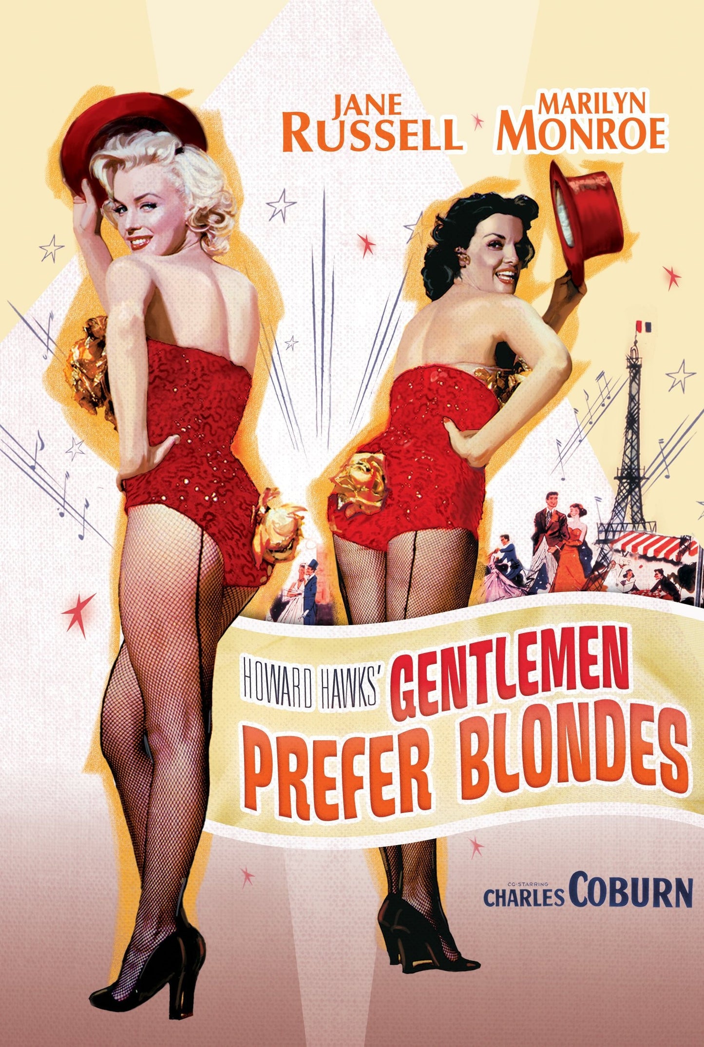 Gentlemen Prefer Blondes -Marilyn Monroe --Vintage movie poster  (773)