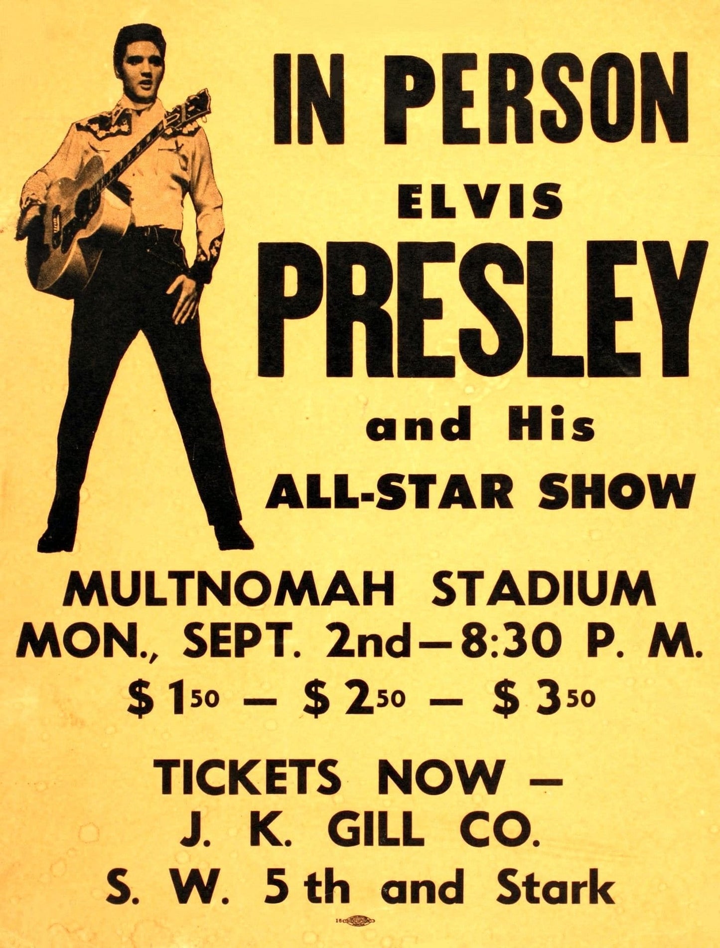 Elvis Presley Multnomah Stadium Concert poster (305)