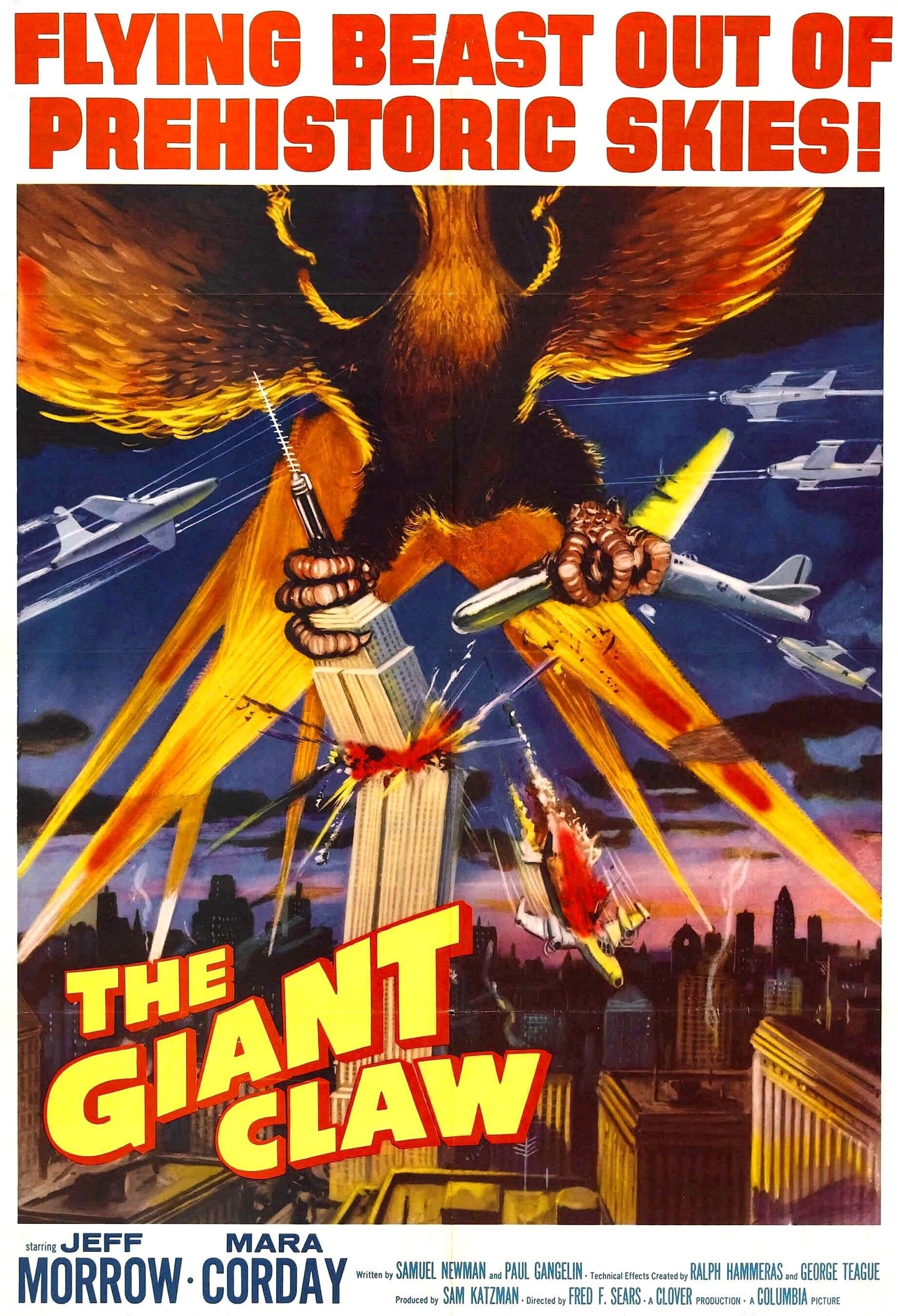 The Giant Claw-- Science Fiction movie poster (1014)