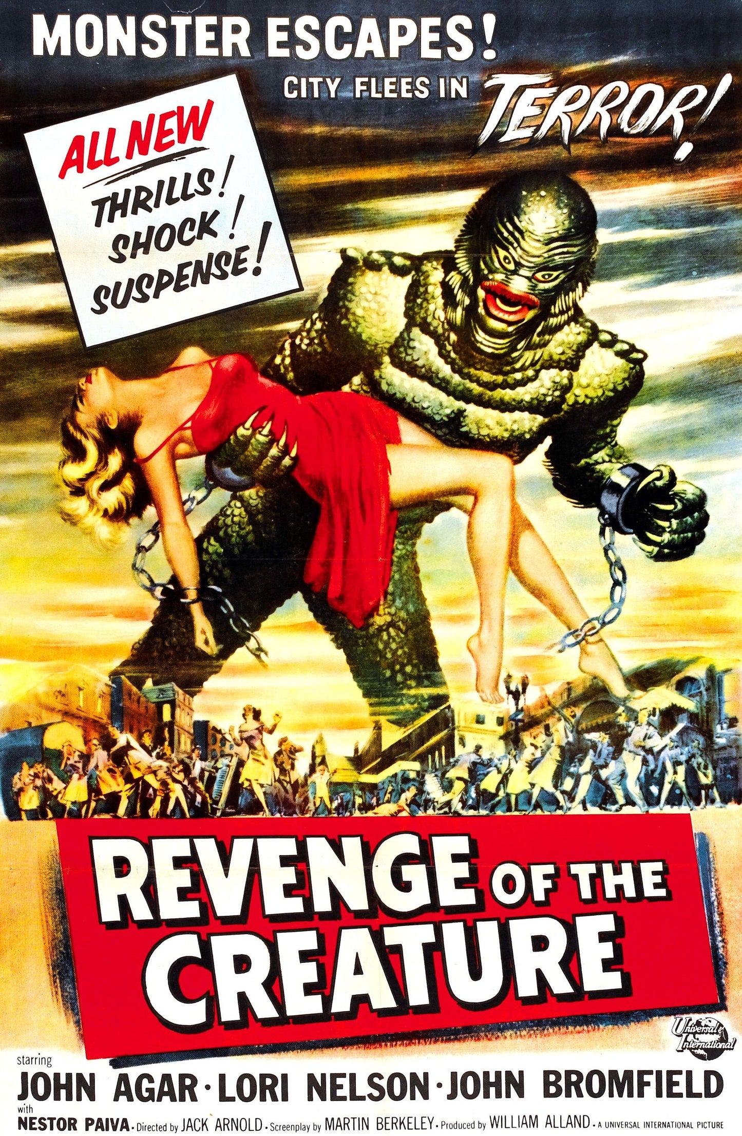 Revenge of the Creature 1955 - Science Fiction movie poster (1027)