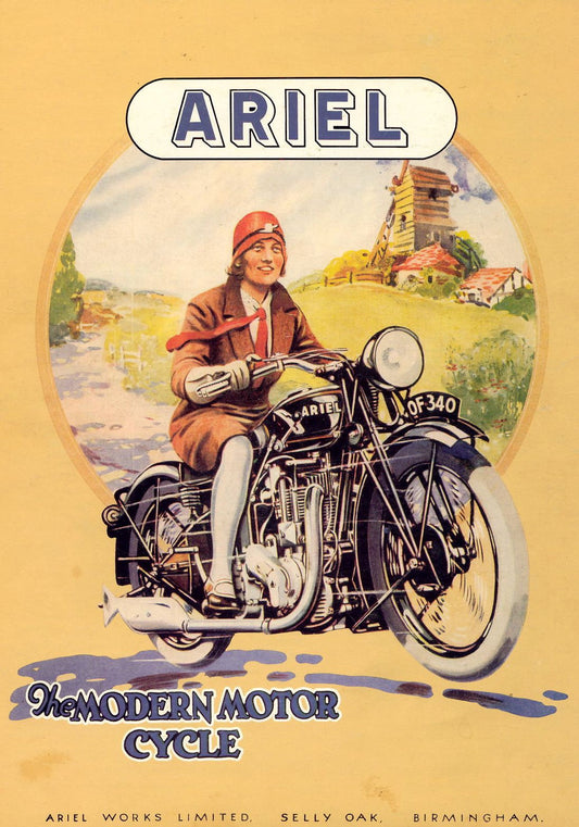 1930 Ariel motorcycle  poster  (2601 )