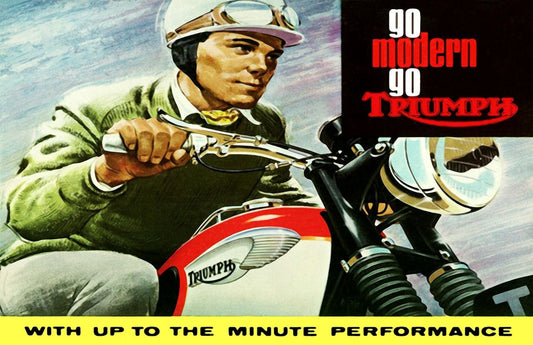 1960 TRIUMPH Motorcycle advertisement poster (2678)