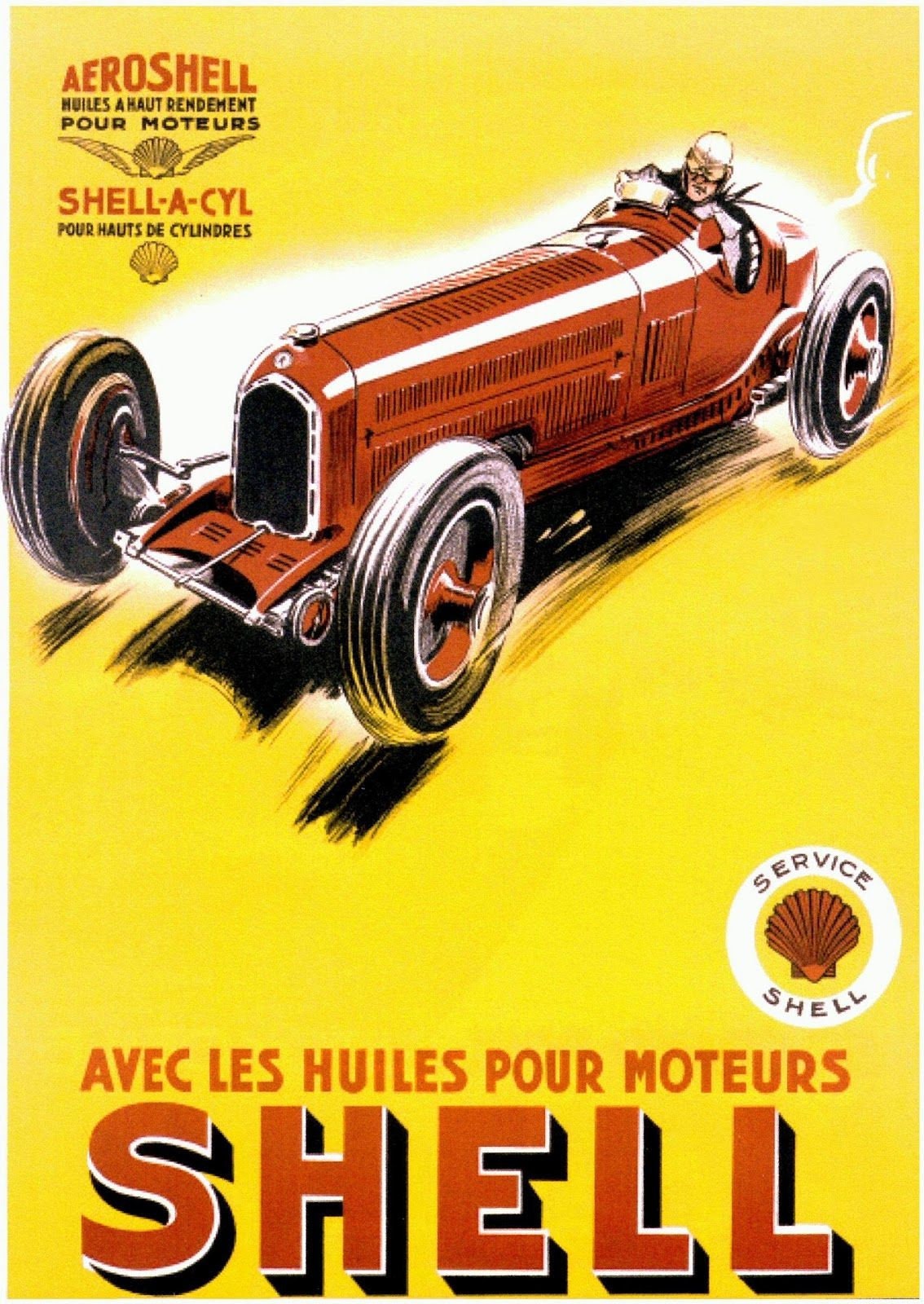 Aeroshell  Vintage car advertisement  (566)