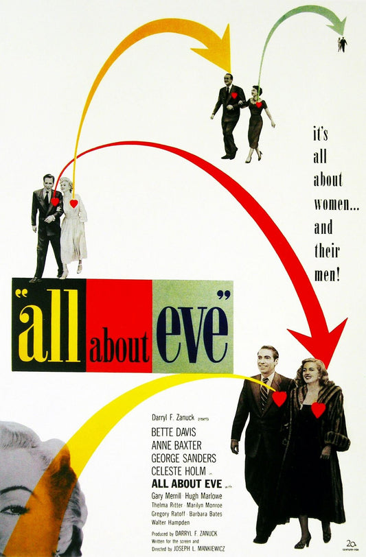 All About Eve, Vintage movie poster reprint  (800)