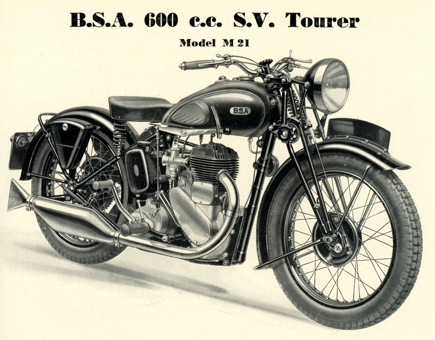 1937 BSA motorcycle  advertisement poster  (2621 )