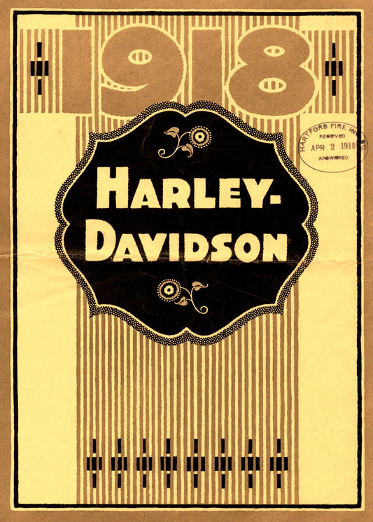 1918 Vintage Harley Davidson advertisement (2653)