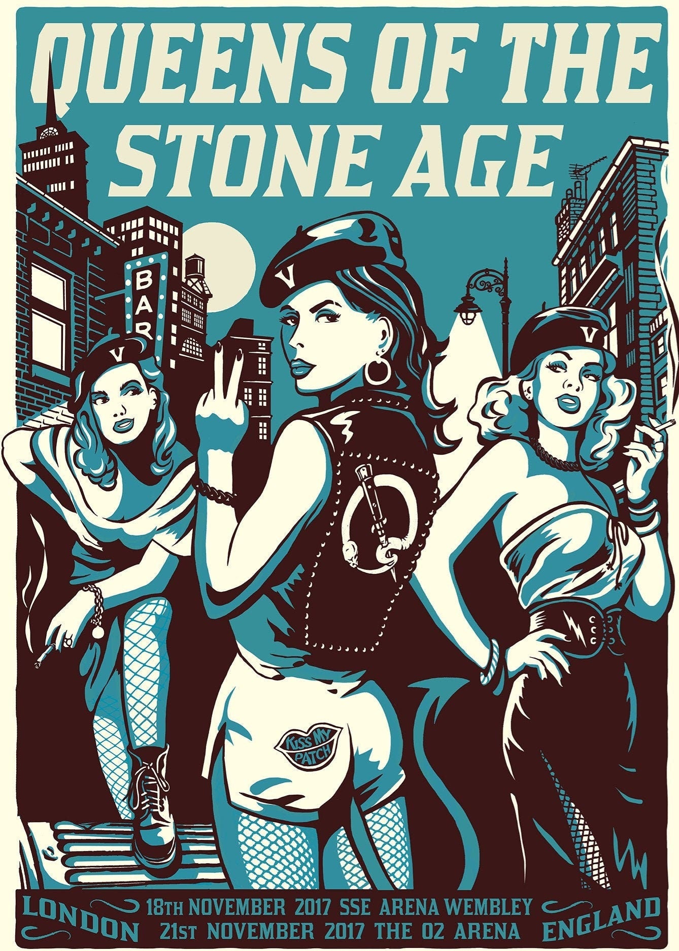 Queens of the Stone Age London Concert Poster Re print  (5501)